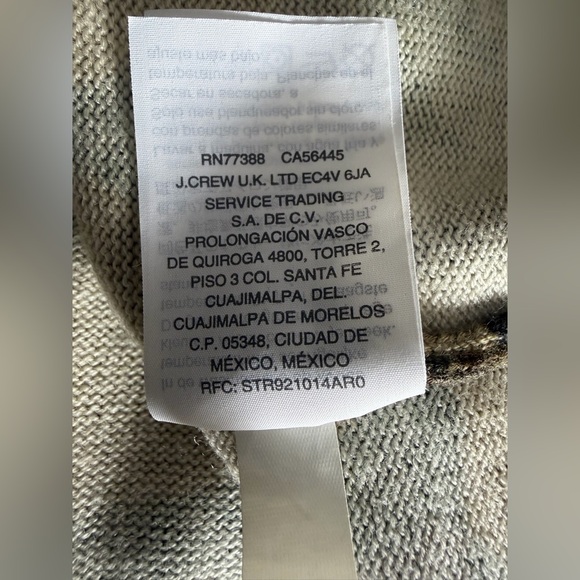 J. Crew Knit Camo Print Zip Front Bomber Jacket Olive Green Women’s Medium - Picture 10 of 11